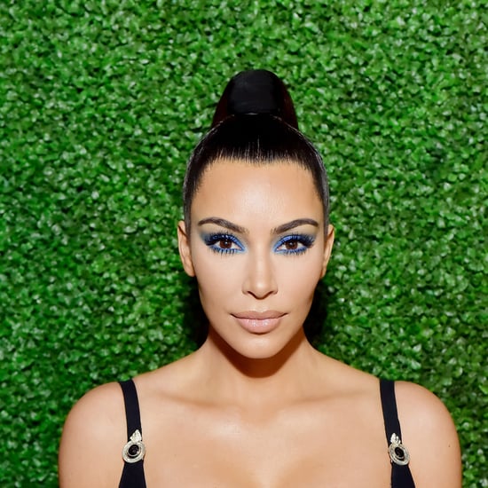 Kim Kardashian Blue Eyeshadow March 2018