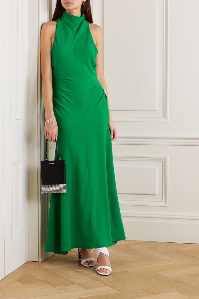 Christopher John Rogers Emerald Halterneck Cady Gown