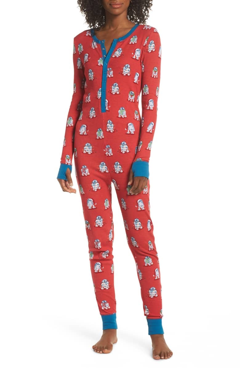 Munki Munki x Star Wars Christmas R2-D2 One-Piece Pajamas