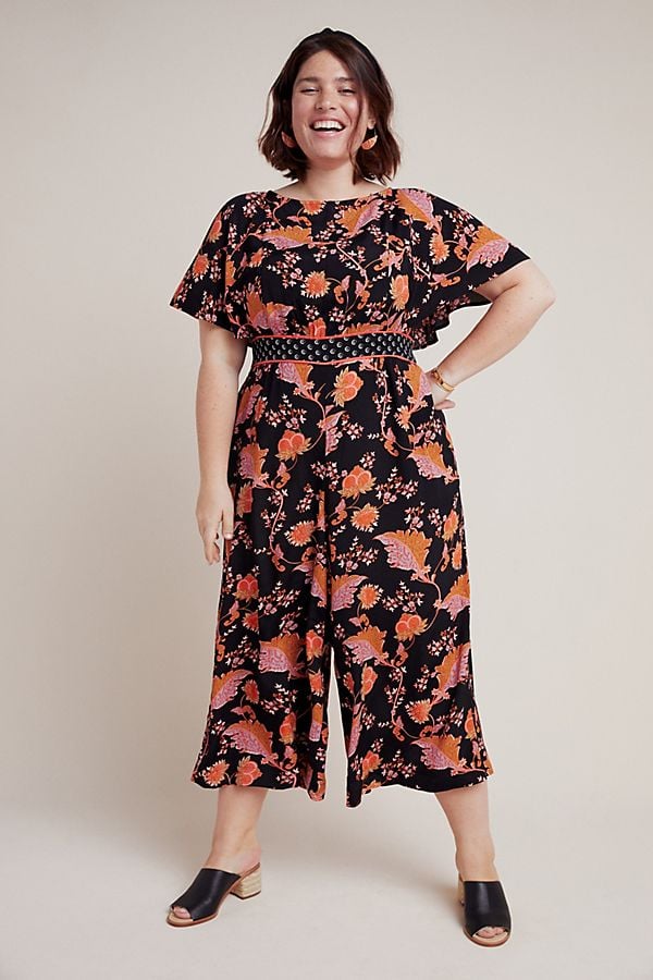 Belted Botanical Jumpsuit