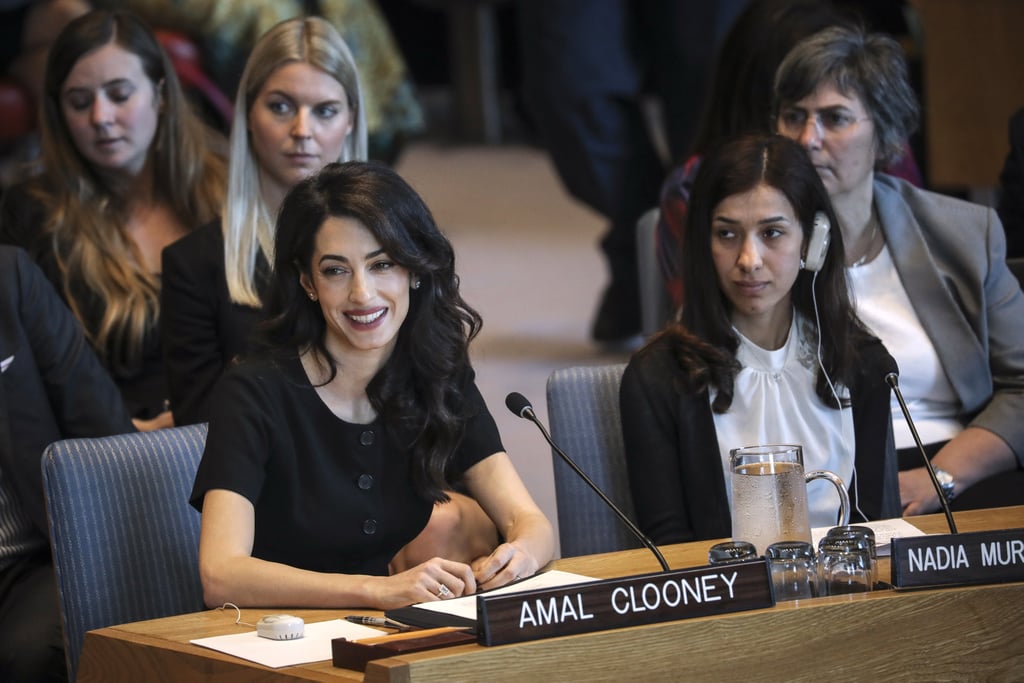 Amal Clooney's Gray Trench Coat