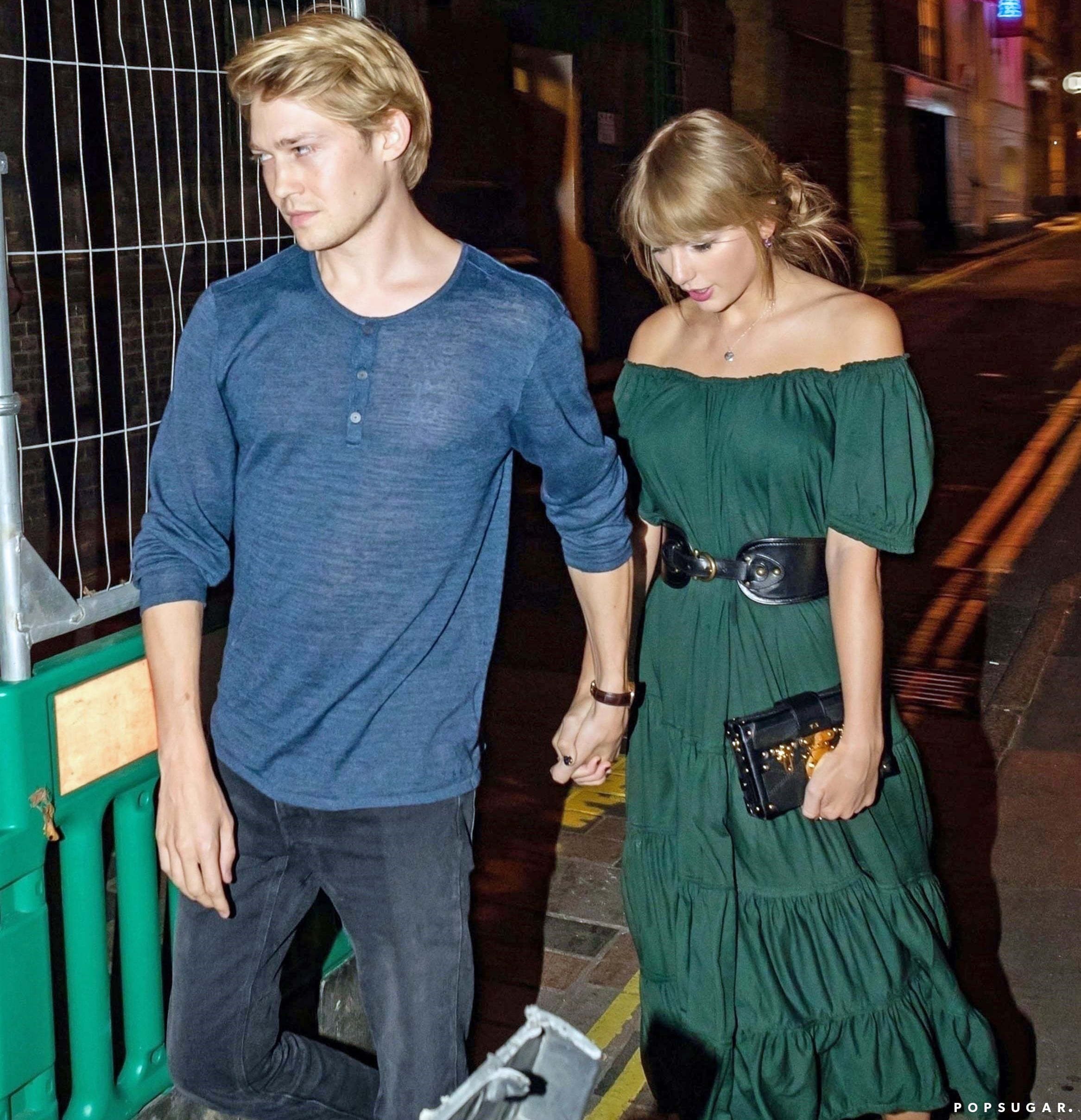 Taylor Swift Green Dress by Free People With Joe Alwyn | PS Fashion