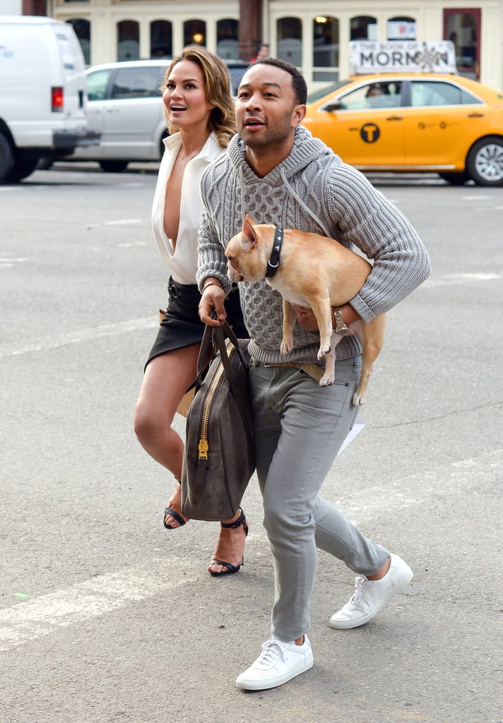 Chrissy Teigen and John Legend Kissing on Photo Shoot