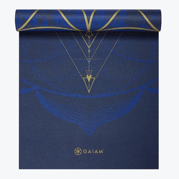 6mm Gaiam Reversible Metallic Sun and Moon Yoga Mat