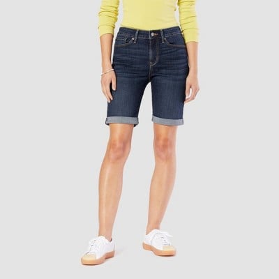 Denizen From Levi's Mid-Rise 9" Bermuda Jean Shorts