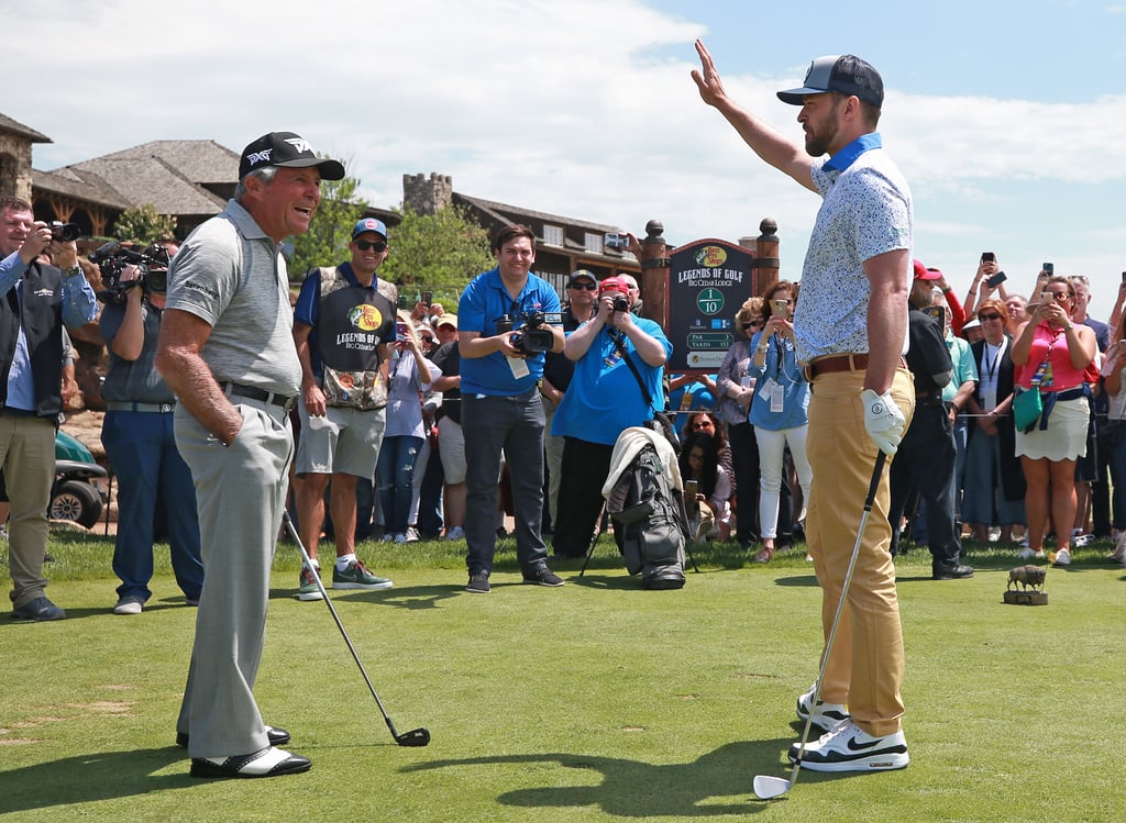 Justin Timberlake With Son Silas at PGA Golf Tour 2019