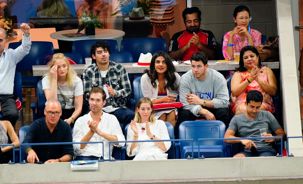 Nick Jonas and Priyanka Chopra at the US Open September 2018