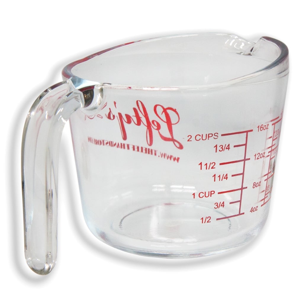 Left-Handed 2-Cup Glass Measuring Cup