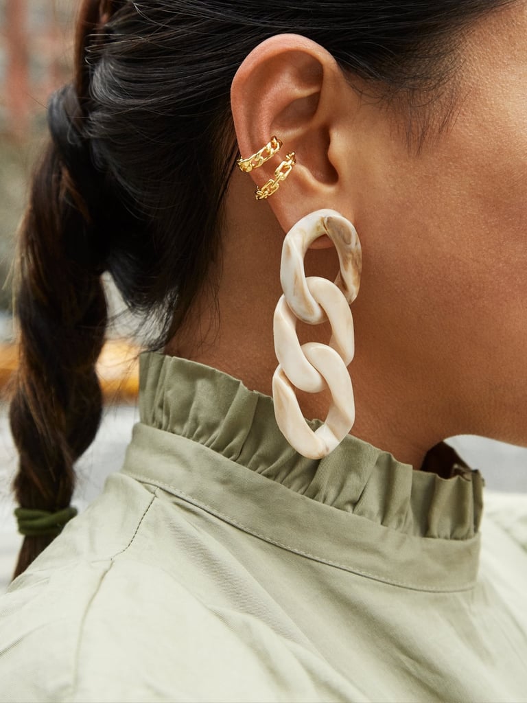 BaubleBar Mirador Resin Link Drop Earrings