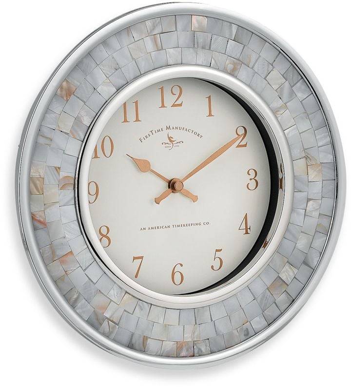 Pearl Mosaic Wall Clock
