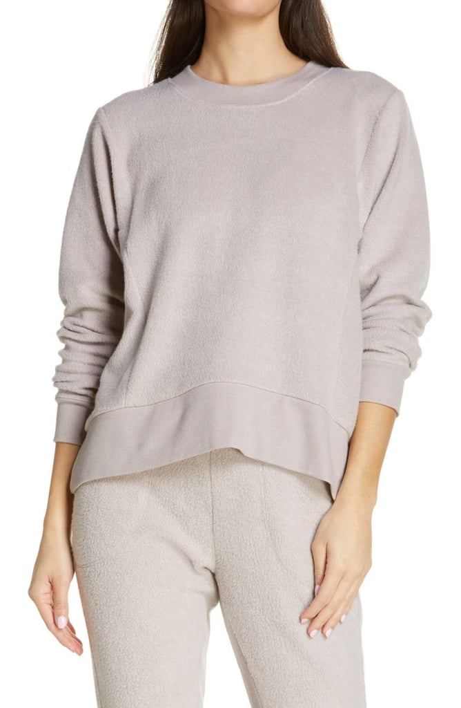 Zella Harmony Fleece Crewneck Pullover | Nordstrom