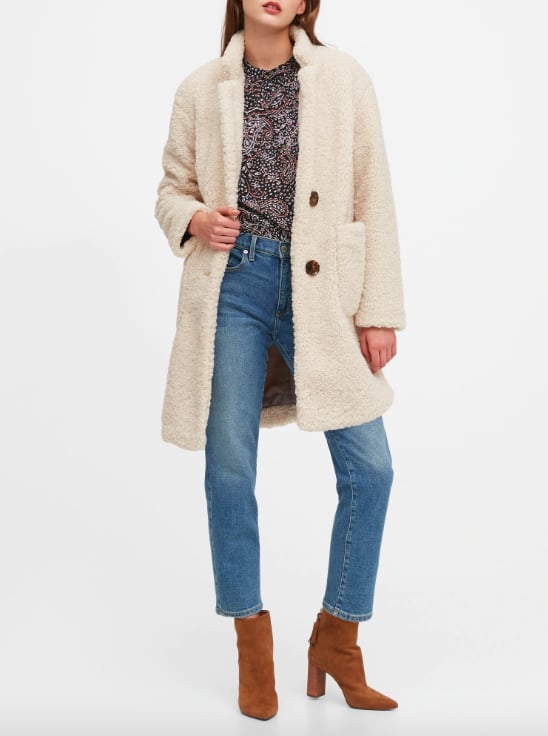 Sherpa Cocoon Coat 20 Faux Fur Pieces From Banana Republic That