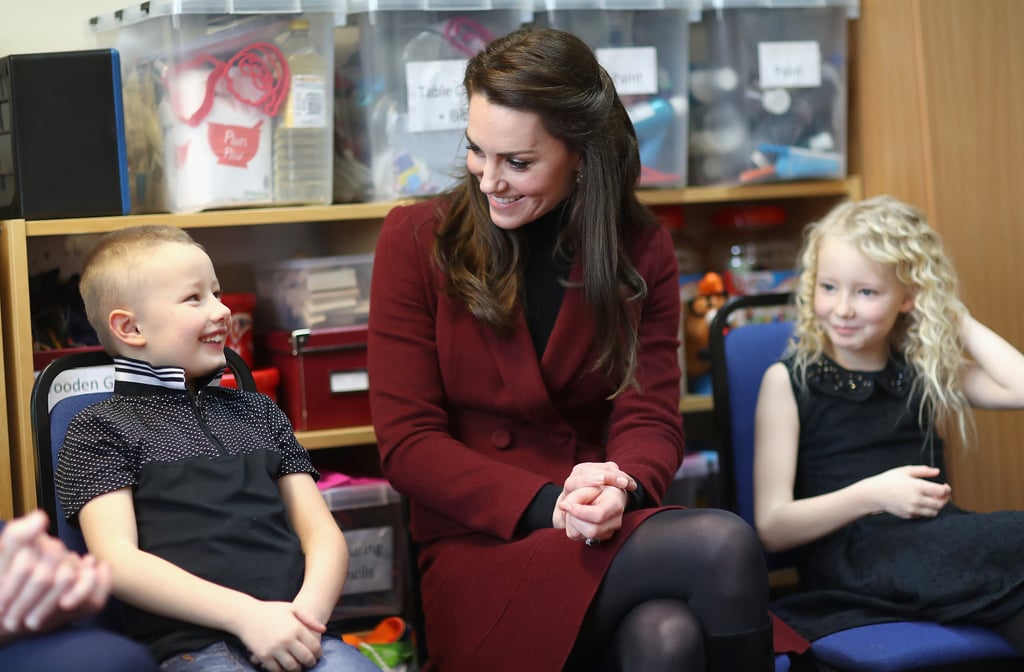 Kate Middleton in Caerphilly, Wales, February 2017