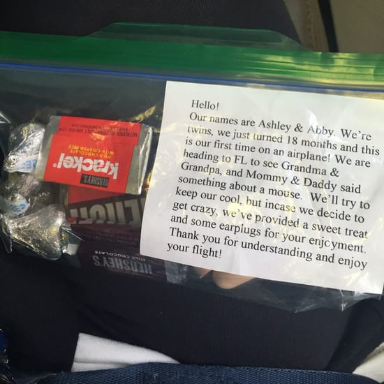 Parents of Babies Give Plane Passengers Goodie Bags