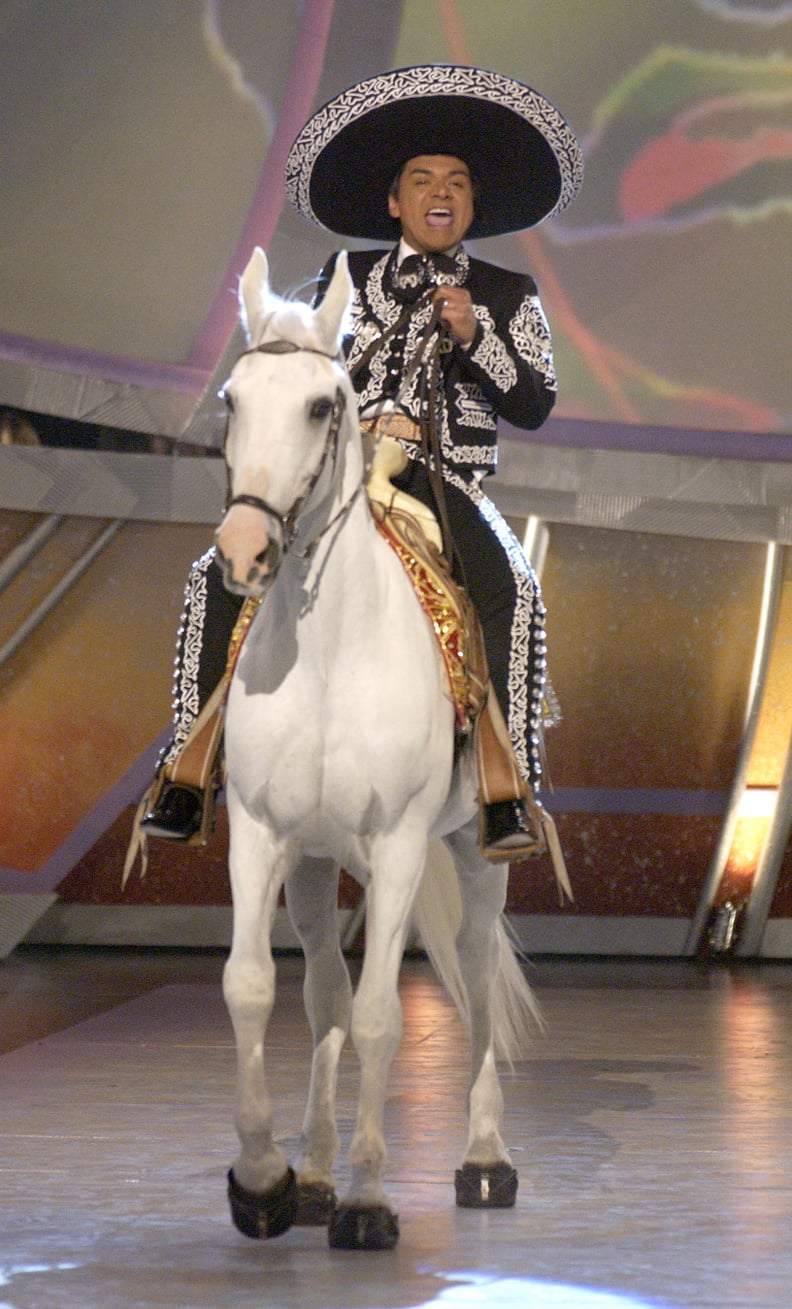 George Lopez Arrives at the 5th Latin Grammys on a Horse