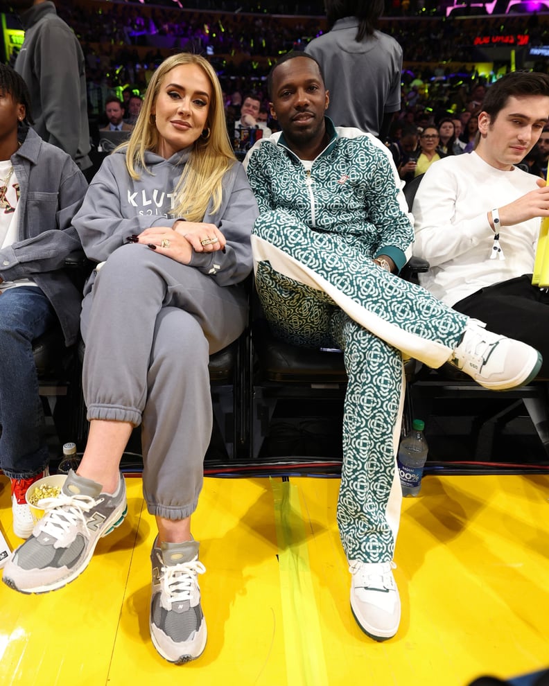 Adele and Rich Paul Attend Lakers Game