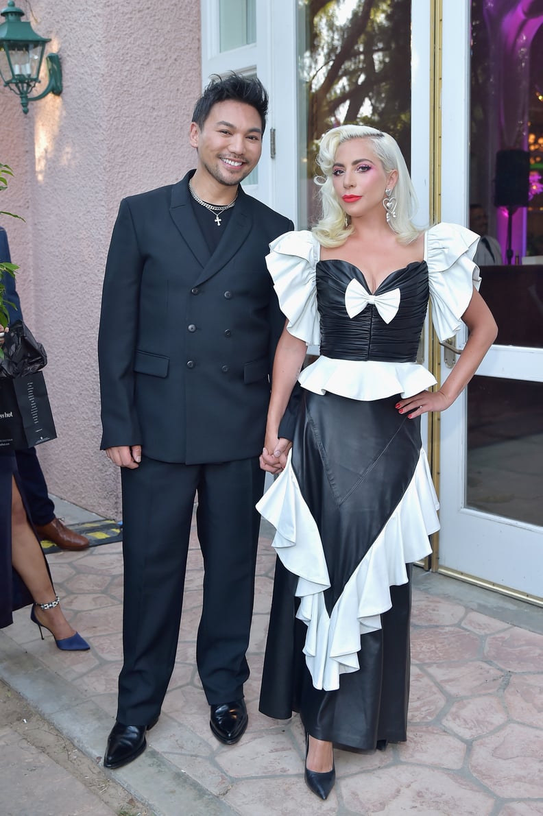 See More Photos of Lady Gaga in Her Rodarte Dress With Hairstylist Frederic Aspiras