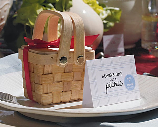 Miniature Woven Picnic Basket