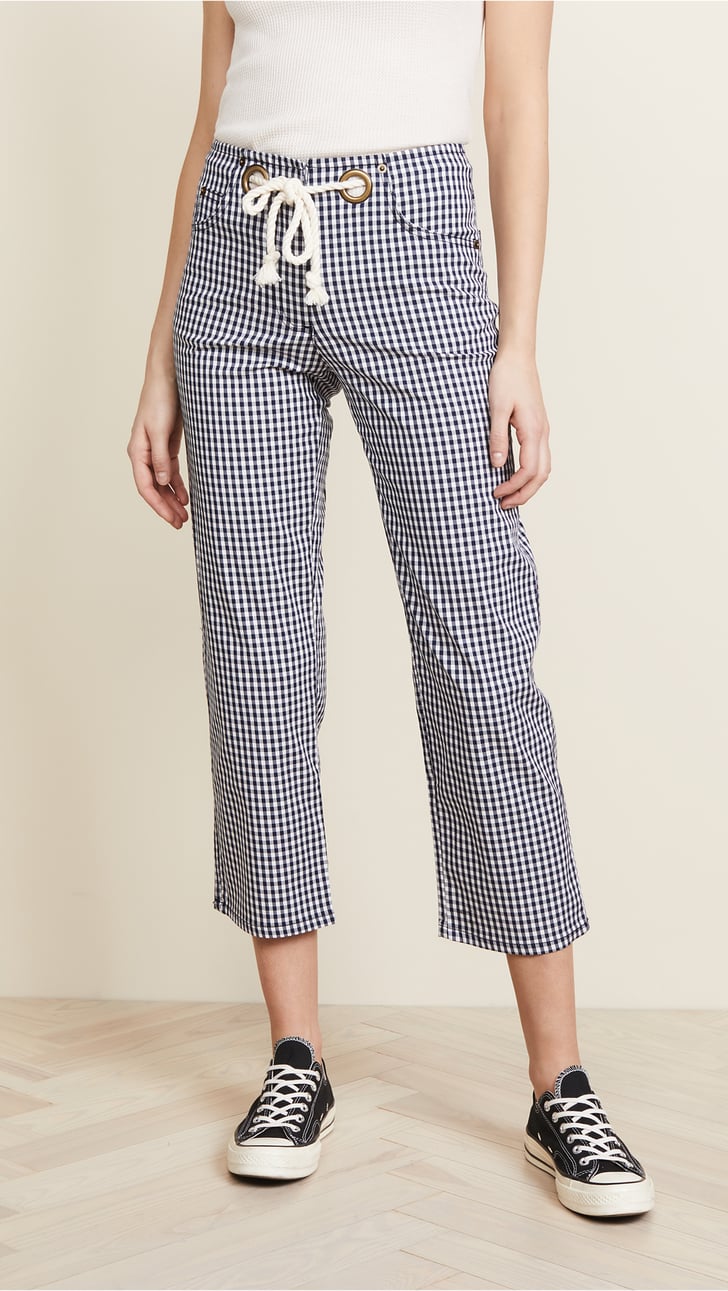 Miaou Tommy Straight Leg Jeans | Pippa Middleton's Checkered Pants ...