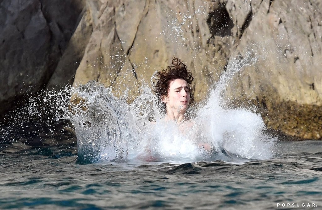 Timothée Chalamet Lily-Rose Depp Kissing on a Boat in Italy