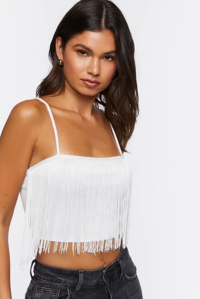 Forever21 Fringe Cropped Cami