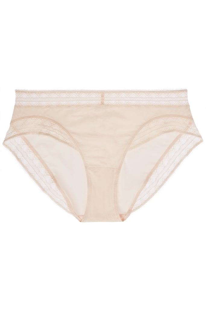 Eres Love Story Lace-Trimmed Stretch-Cotton Briefs ($165)