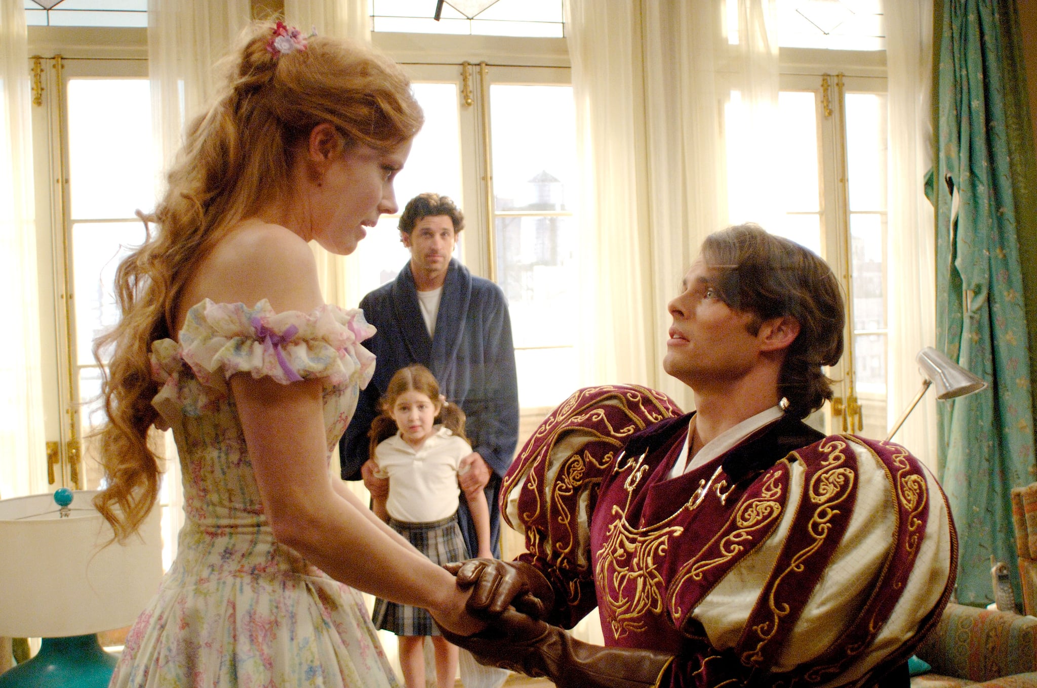 ENCHANTED, Amy Adams, Rachel Covey, Patrick Dempsey, James Marsden, 2007. Buena Vista Pictures/courtesy Everett Collection