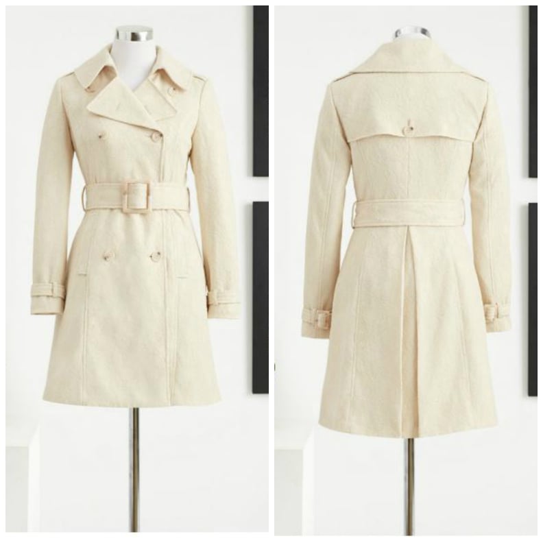 New York & Company Eva Mendes Collection Kelsey Lace Trench Coat
