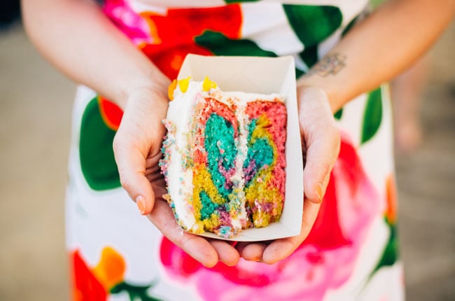 Rainbow Layered Cake