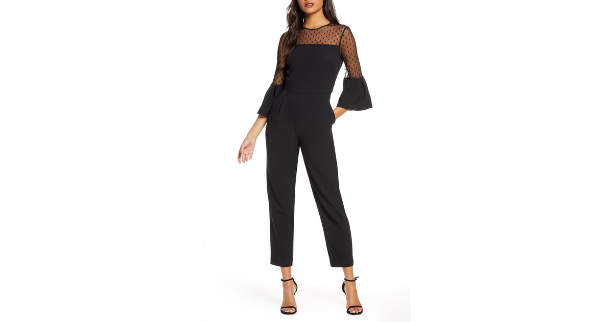 Eliza j bell sleeve hotsell jumpsuit
