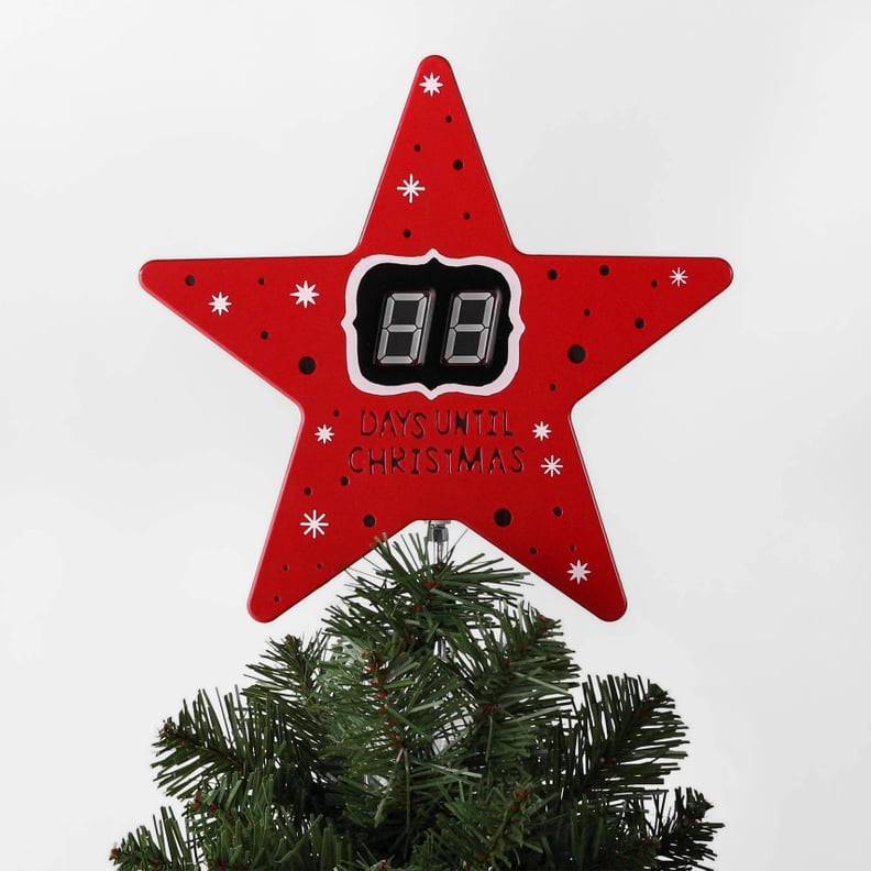 Countdown Star Christmas Tree Topper
