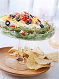 Seven-Layer Dip With Patriotic Chips
