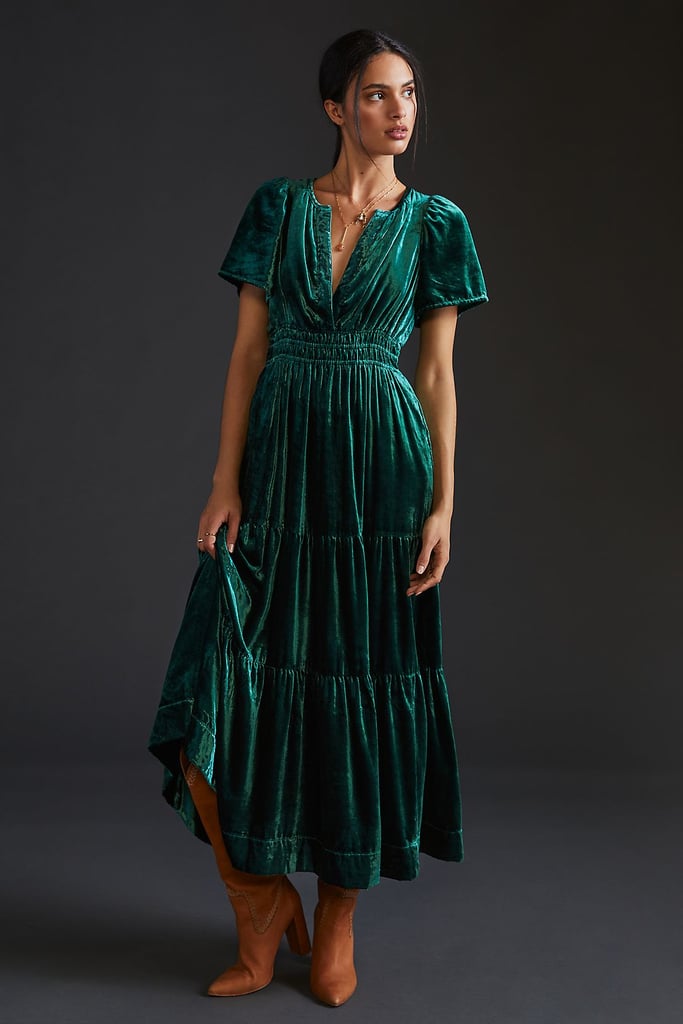 Something Comfy: Anthropologie Somerset Velvet Maxi Dress