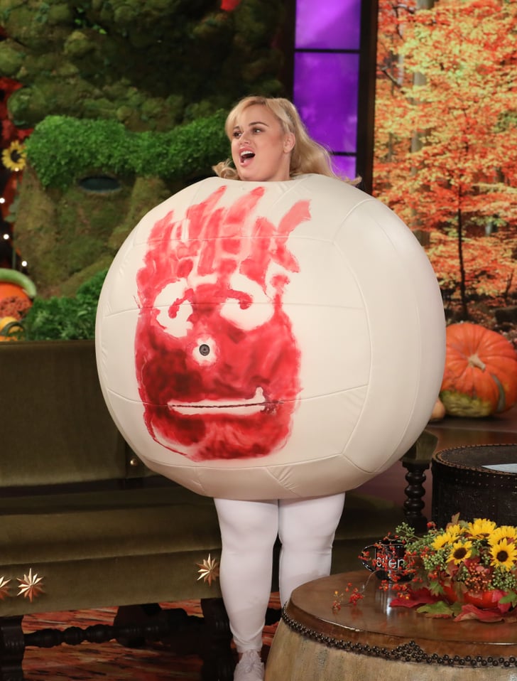 Rebel Wilson S Volleyball Halloween Costume 2018 Popsugar Celebrity