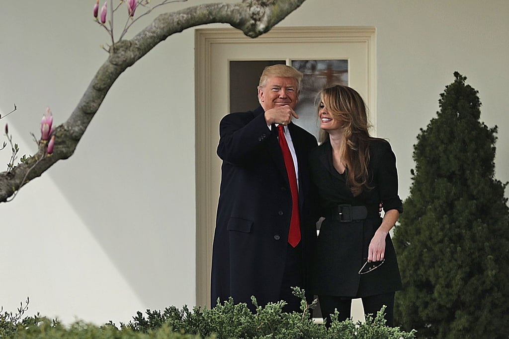 Trump and Hope Hicks Say Goodbye at White House March 2018