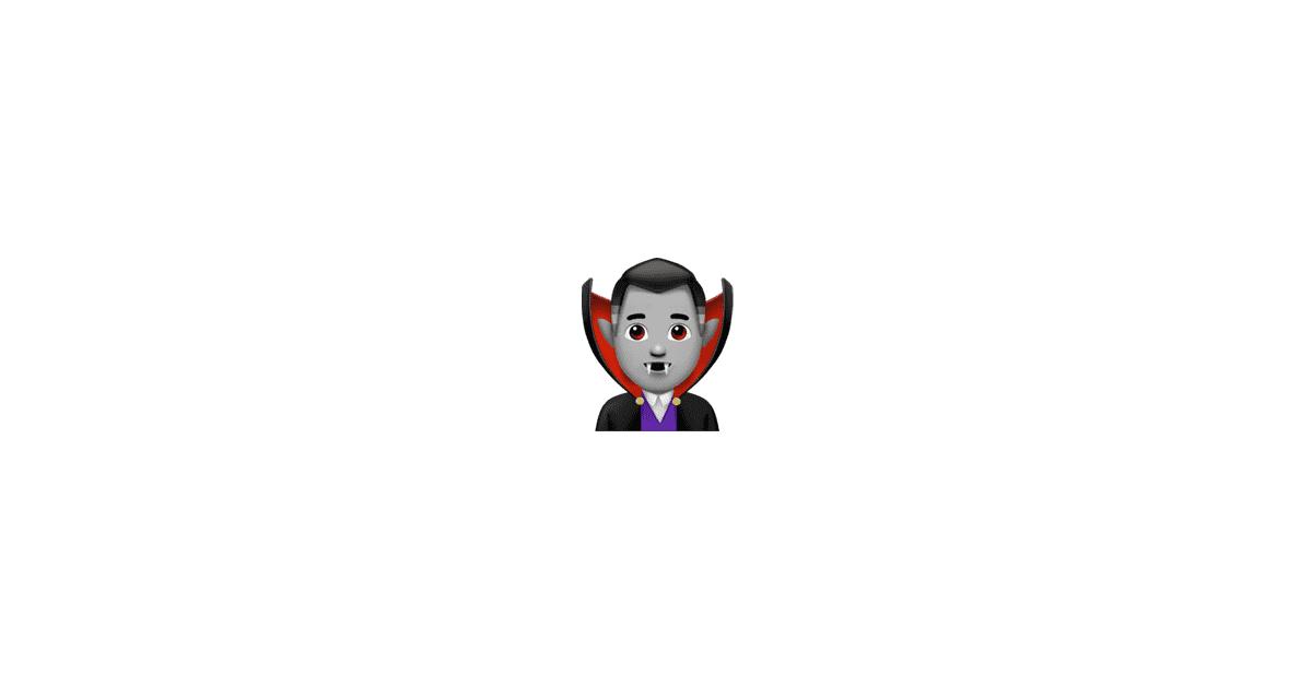 Vampire Man Complete List of All 190 New Apple Emoji iOS 11.1 Fall