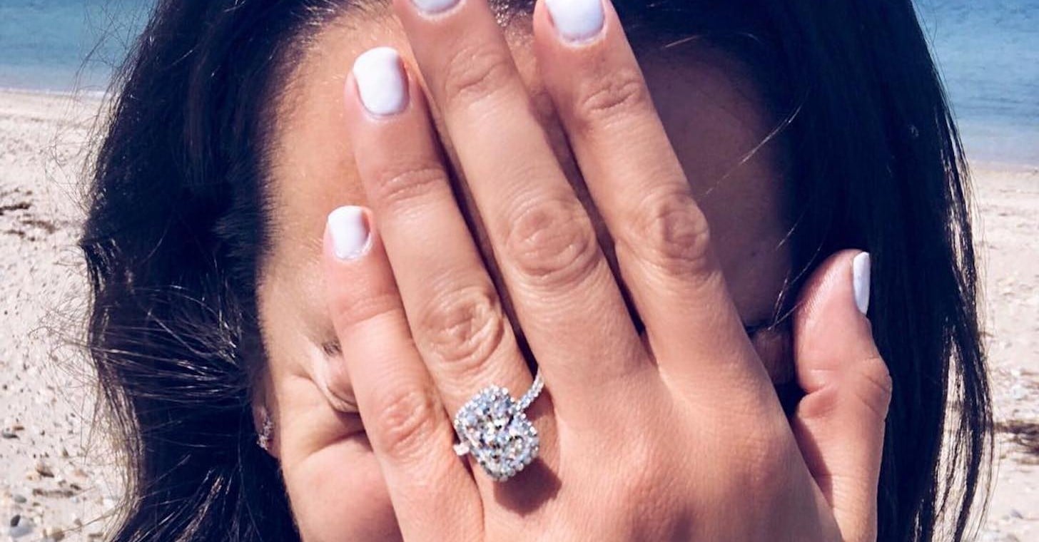 Lea Michele s Engagement Ring POPSUGAR Fashion