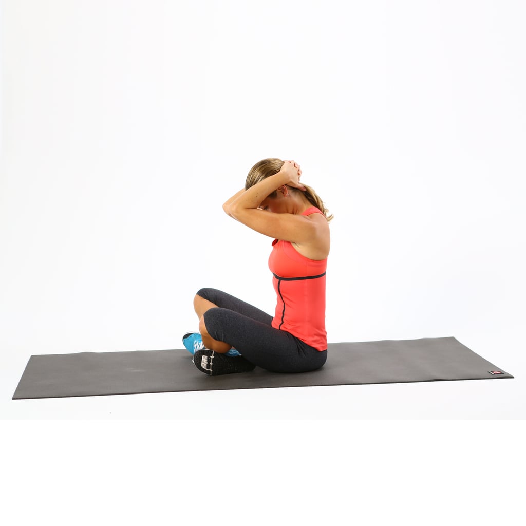 Seated Clasping Neck Stretch