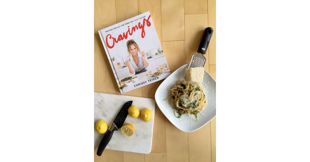 Chrissy Teigen Recipe Lemony Arugula Spaghetti Cacio e Pepe Chrissy