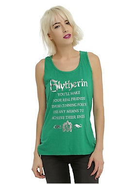 Slytherin Sorting Hat Tank Top ($21) | Harry Potter Clothes For Warm ...