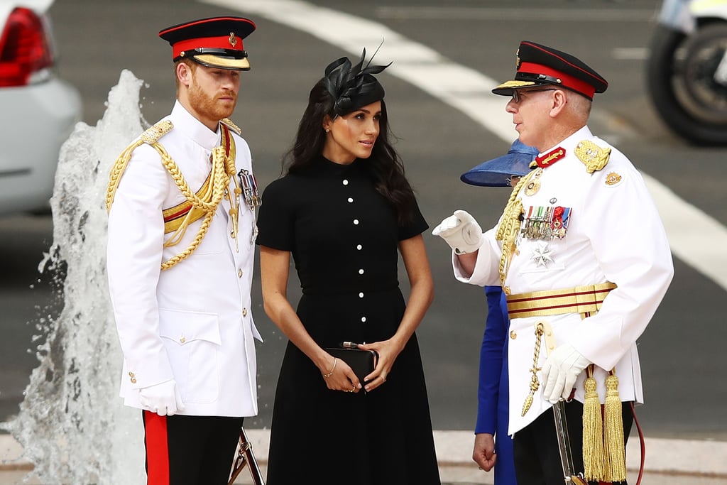 Meghan Markle Emilia Wickstead Black Dress October 2018