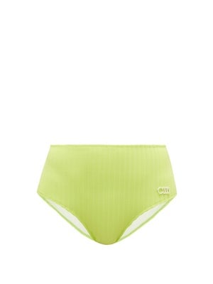 Solid & Striped The Beverly High Rise Ribbed Bikini Briefs