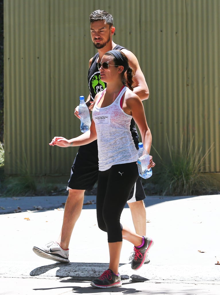 Lea Michele and Matthew Paetz Show PDA on Hike