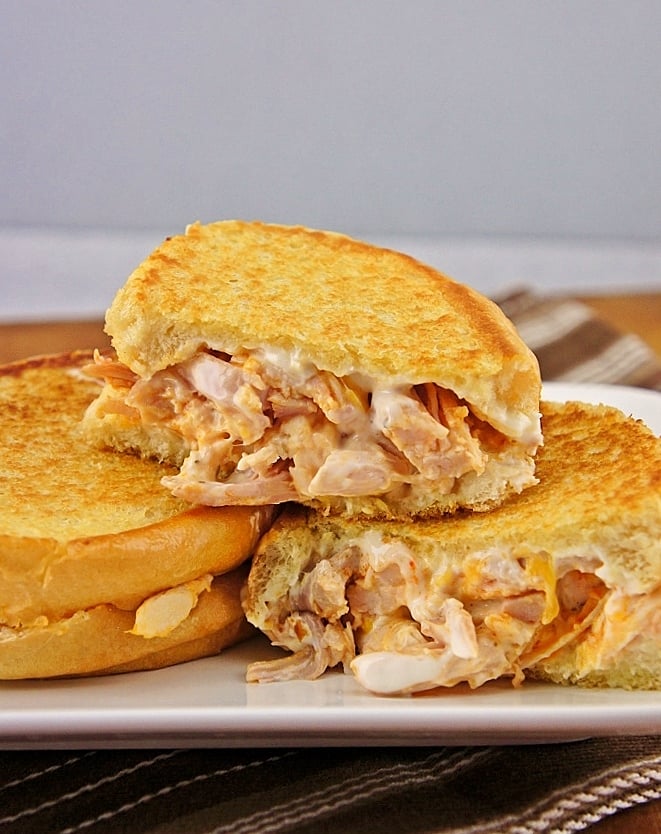 Buffalo Ranch Chicken Grilled Cheese