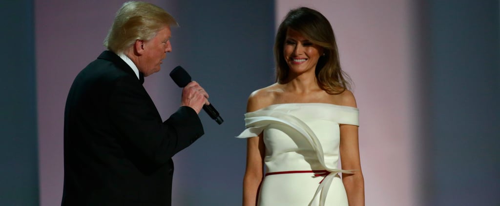 Melania Trump's Herve Pierre Inauguration Dress 2017