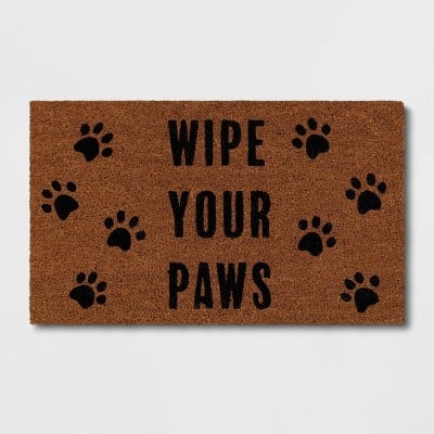 Threshold Wipe Your Paws Doormat Natural