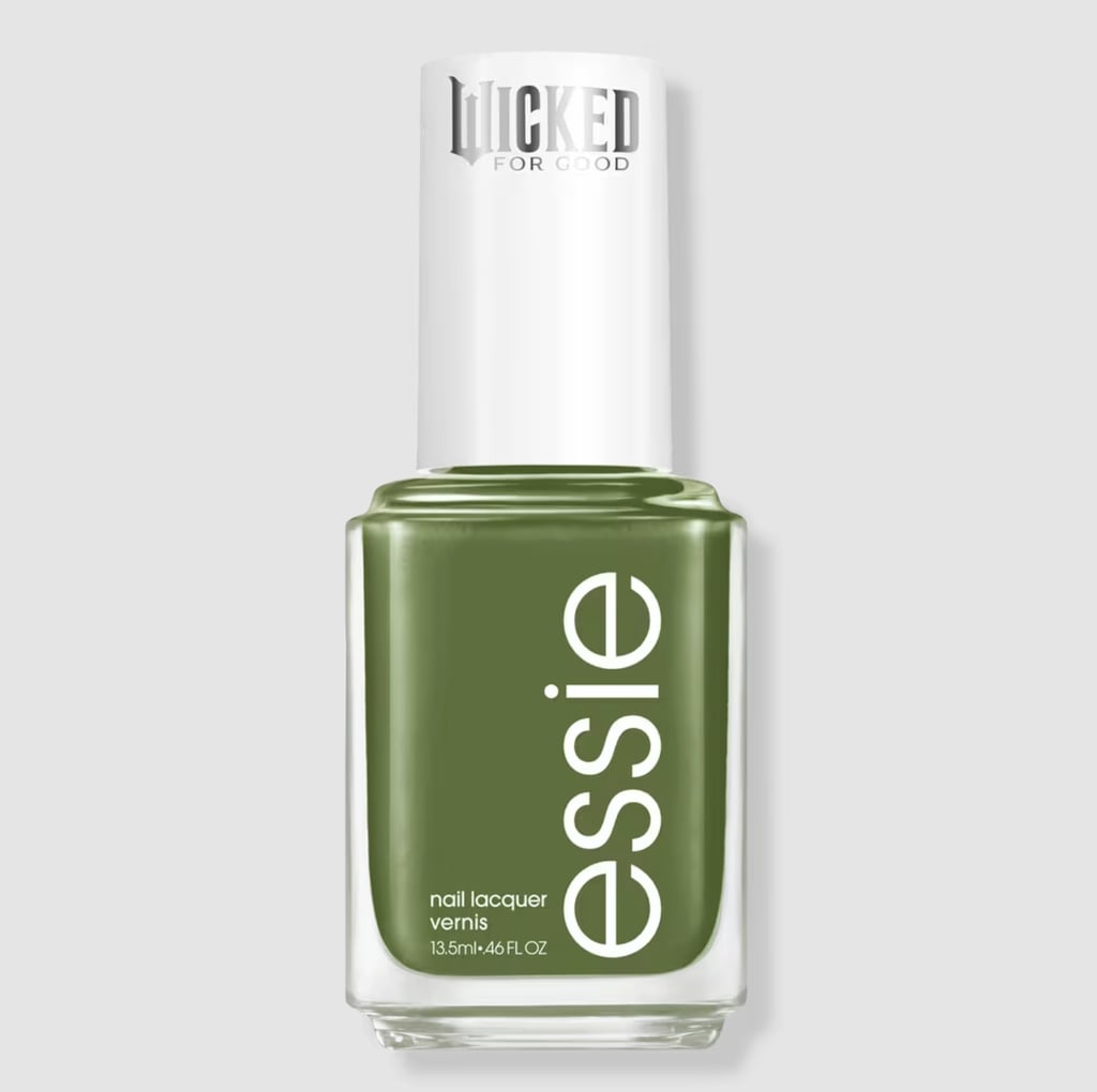 essie x Wicked: For Good Salon-Quality Nail Polish ($10)
Go for a subtle nod to the film with these on-theme colors from Essie's "Wicked: For Good" collection, including "My Future Is Unlimited," a rich shade of olive green with yellow undertones and a cream finish.