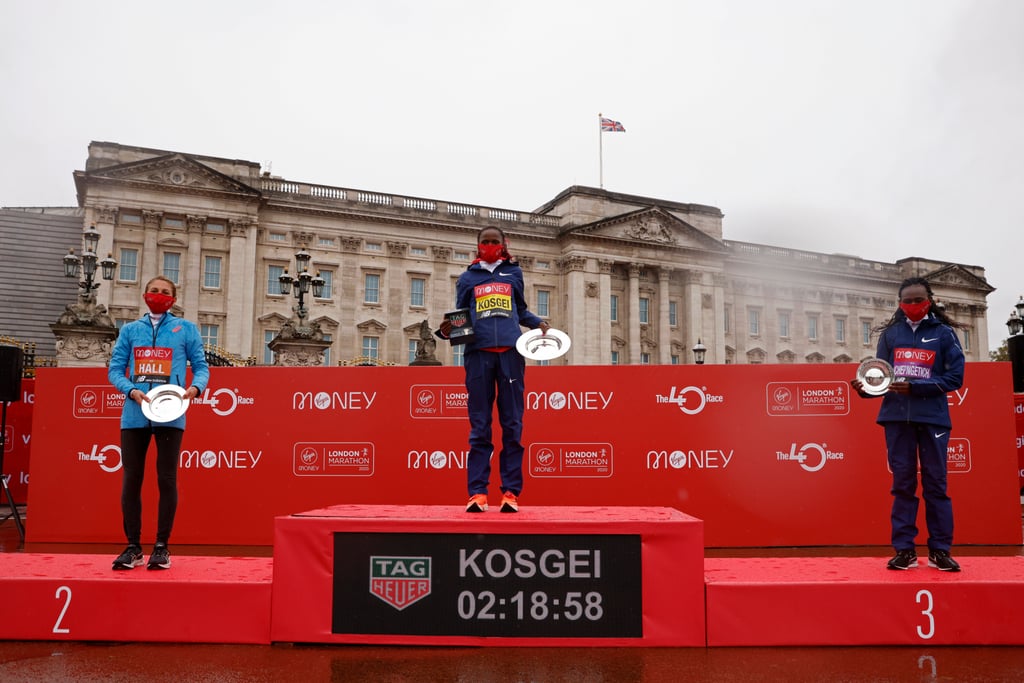 Sara Hall's Final Sprint to 2nd at the 2020 London Marathon