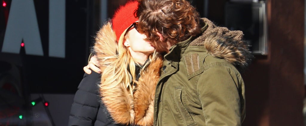 Emma Roberts and Evan Peters Kissing in NYC December 2016