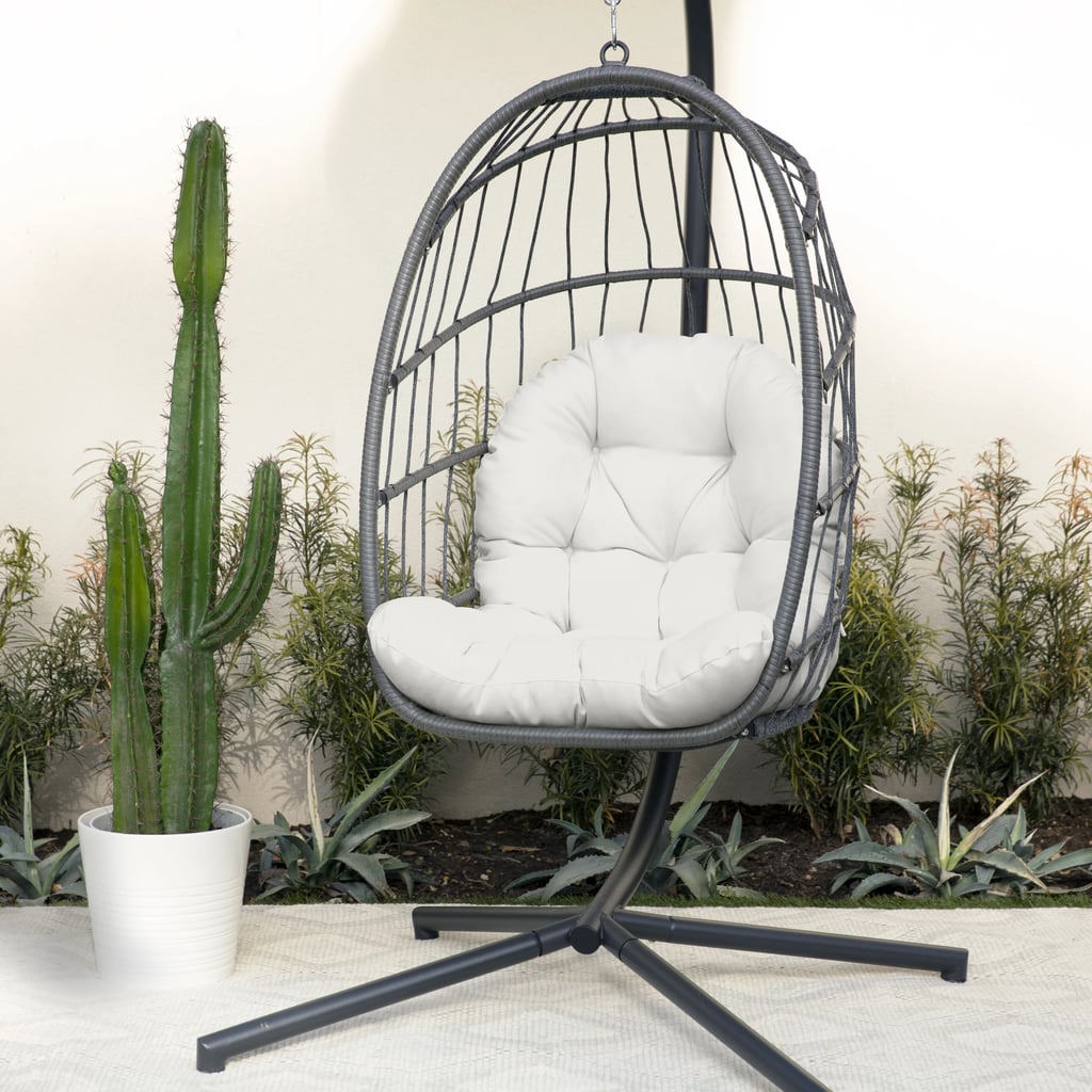 A Small Egg Chair: Outdoor Sunbrella Egg Chair